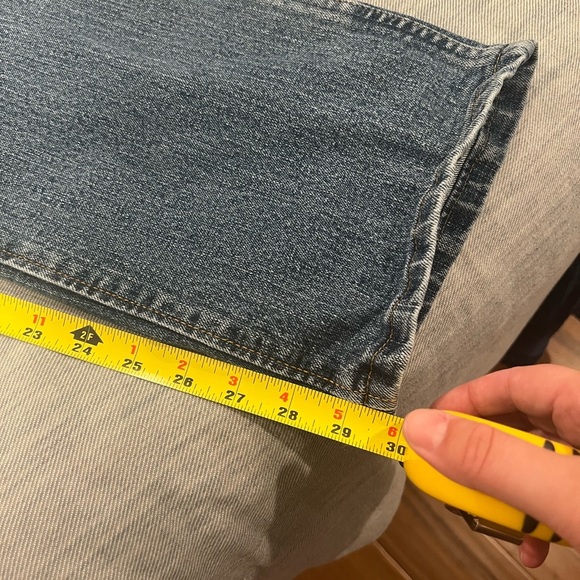 Men's Wrangler Straight Leg Blue Jeans Size 40x30 - Picture 5 of 6